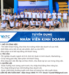 tuyển dụng chuyên viên kinh doanh